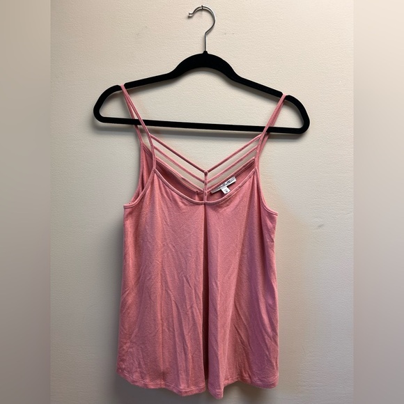 Express One Eleven Dusty Rose Strappy Top - Picture 1 of 4